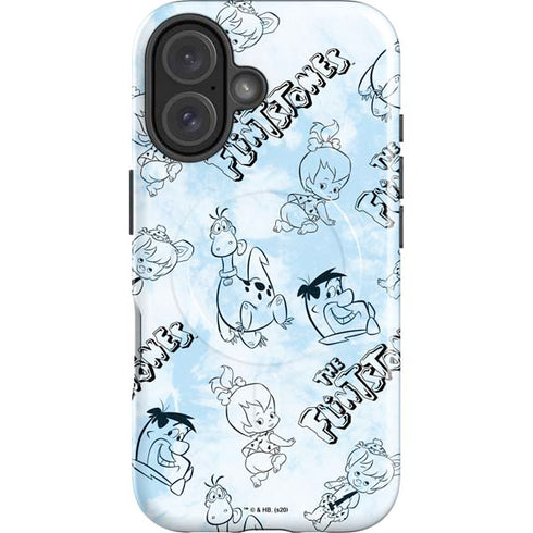 The Flinstones The Flintstones Tie Dye Print iPhone 16 Magsafe Impact Case